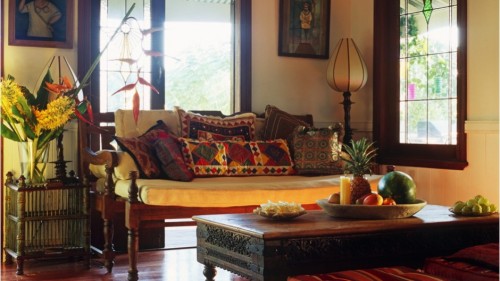 идеи украшения гостиной в индийском этно стиле